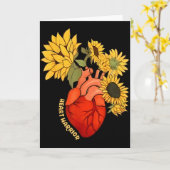 Anatomie Herz Krieger Sonnenblume Chd Herzkrankhei Karte (Gelbe Blume)
