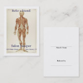 Anatomie-Hinterteil Empfehlungskarte (Vorne/Hinten)