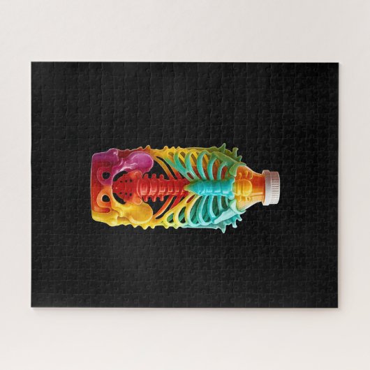 Anatomie in einer Flasche Puzzle (Horizontal)