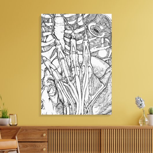 Anatomie Leinwanddruck (Insitu (Wohnzimmer))