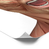 Anatomie männlicher Kopfmuskeln in verschiedenen P Poster (Ecke)