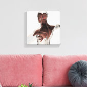 Anatomie männlicher Muskeln im Oberkörper 1 Leinwanddruck (Insitu (Wohnzimmer))