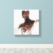 Anatomie männlicher Muskeln im Oberkörper 1 Leinwanddruck (Insitu (Holzboden))