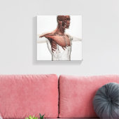 Anatomie männlicher Muskeln im Oberkörper, im vord Leinwanddruck (Insitu (Wohnzimmer))