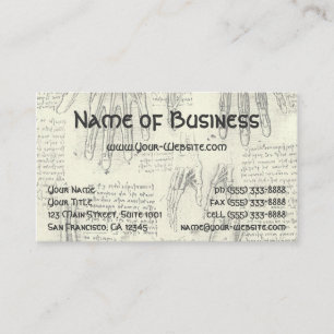 Anatomie Menschlicher Kehlkopf und Bein von Leonar Visitenkarte