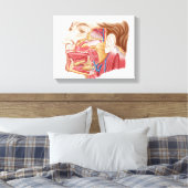 Anatomie menschlicher Speicheldrüsen Leinwanddruck (Insitu (Schlafzimmer))