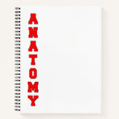 Anatomie Notizblock (Vorderseite)