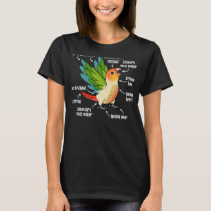 Anatomie Papagei Anatomie in Ananaskontur T-Shirt
