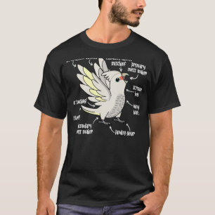 Anatomie Papagei I Goffins Cockatoo T-Shirt