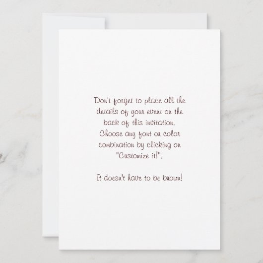 Anatomie Posterior Einladung (Rückseite)