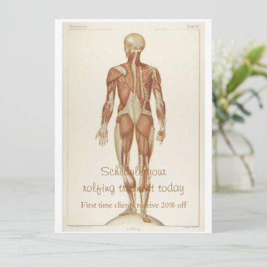 Anatomie Posterior Einladung (Stehend Vorderseite)