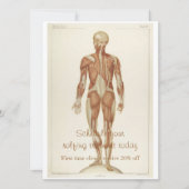 Anatomie Posterior Einladung (Vorderseite)