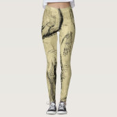 Anatomie Print-Leggings Leggings (Vorderseite)