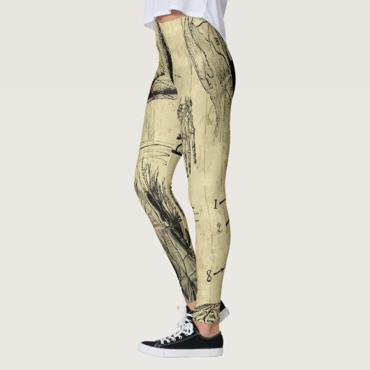 Anatomie Print-Leggings Leggings (Links)