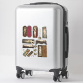 Anatomie-Puppen Körperteile Kollage Aufkleber (Koffer)