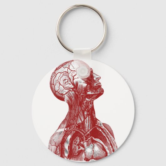 Anatomie Rot Schlüsselanhänger (Vorderseite)