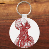 Anatomie Rot Schlüsselanhänger (Vorderseite)