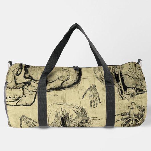 Anatomie-Schädel-Duffle-Beutel Duffle Bag (Rückseite)