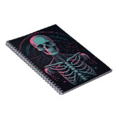 Anatomie Skeleton Cyber Art Notizblock (Rechte Seite)