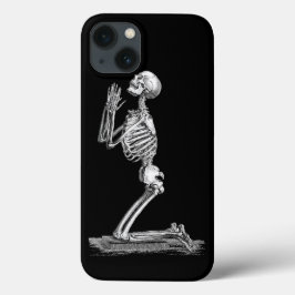 Anatomie Skeleton Illustration Black iPhone 16 Plus Hülle