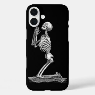 Anatomie Skeleton Illustration Black iPhone 16 Plus Hülle