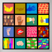 Anatomie Tile Wallpaper Poster (Vorne)