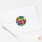 Anatomie Tile Wallpaper Runder Aufkleber (Umschlag)