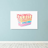 Anatomie und Schichten der Magenwand Leinwanddruck (Insitu (Holzboden))