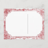 Anatomie Vintages Herz Valentine Postkarte (Rückseite)