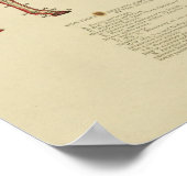 Anatomie Vintages Skelettpferd Print 1902 Poster (Ecke)