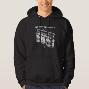 Anatomie von Boombox Retro 80er 90s Ghetto Blaster Hoodie