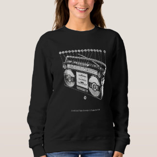 Anatomie von Boombox Retro 80er 90s Ghetto Blaster Sweatshirt