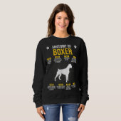 Anatomie von Boxer Dog Lover Sweatshirt (Vorne ganz)