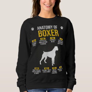 Anatomie von Boxer Dog Lover Sweatshirt