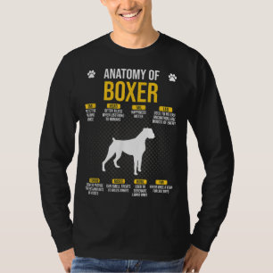 Anatomie von Boxer Dog Lover T-Shirt