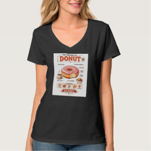 Anatomie von Donut Retro Japanisches Essen Ästheti T-Shirt