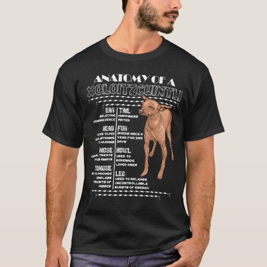 Anatomie von einem Xolo T-Shirt (Vorderseite)