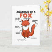 Anatomie von Fox Karte (Gelbe Blume)