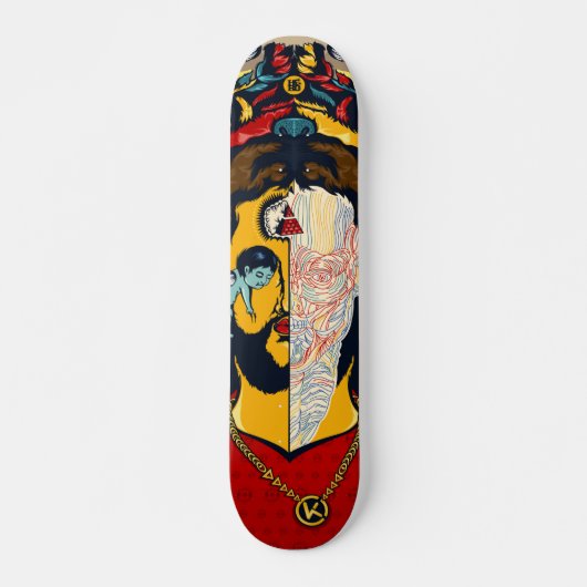 Anatomie von Jesus-Skateboard Skateboard (Vorne)