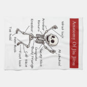 Anatomie von Jiu Jitsu BJJ Skeleton Submission Gui Geschirrtuch (Horizontal)