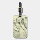 Anatomie von Leonardo da Vinci Gepäckanhänger (Vorderseite vertikal)