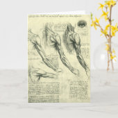 Anatomie von Leonardo da Vinci Karte (Gelbe Blume)