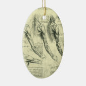 Anatomie von Leonardo da Vinci Keramikornament (Rechts)
