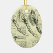 Anatomie von Leonardo da Vinci Keramikornament (Hinten)