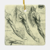 Anatomie von Leonardo da Vinci Keramikornament (Vorderseite)