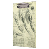 Anatomie von Leonardo da Vinci Klemmbrett (Links)