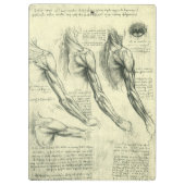 Anatomie von Leonardo da Vinci Klemmbrett (Rückseite)