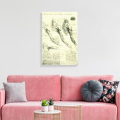 Anatomie von Leonardo da Vinci Leinwanddruck (Insitu (Wohnzimmer))