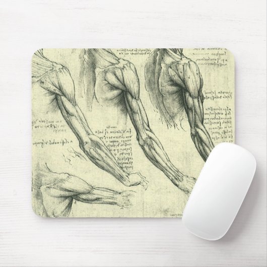 Anatomie von Leonardo da Vinci Mousepad (Mit Mouse)