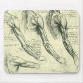 Anatomie von Leonardo da Vinci Mousepad (Vorne)